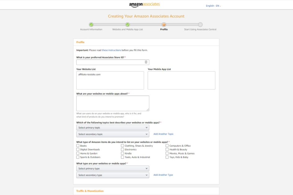 How to Become an Amazon Affiliate Signup Process