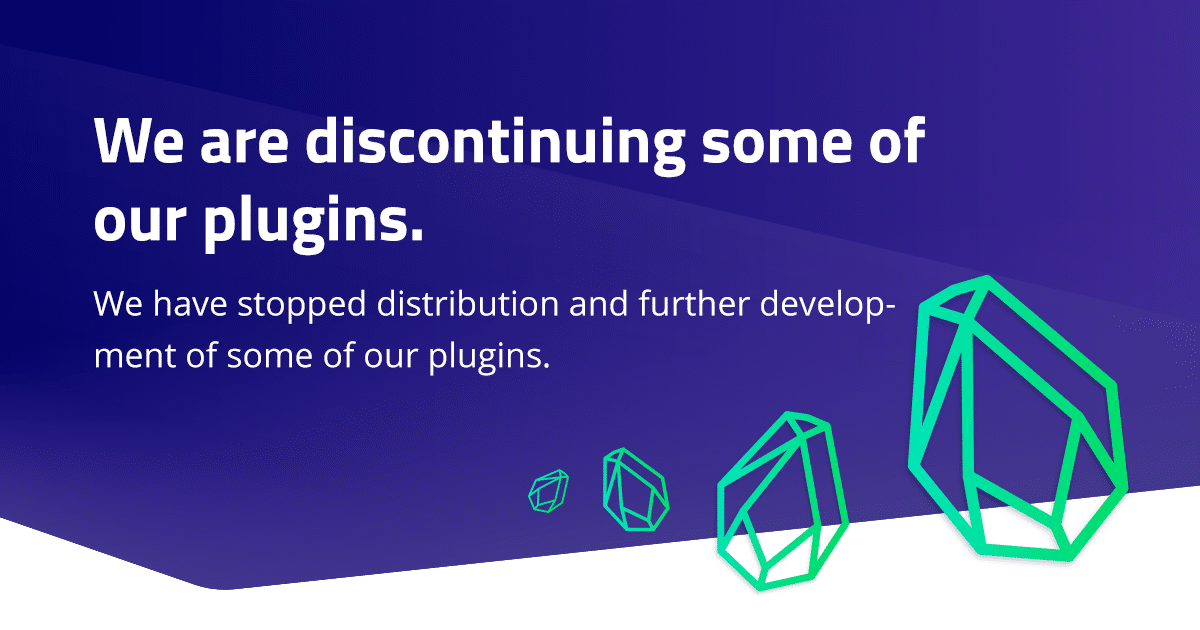 With the beginning of 2023, we are discontinuing some of our plugins